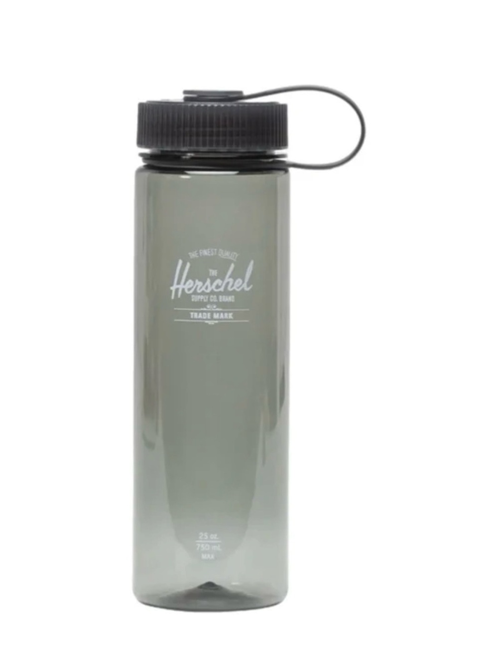 Herschel Supply Company Smoky Gray Water Bottle with Black Lid